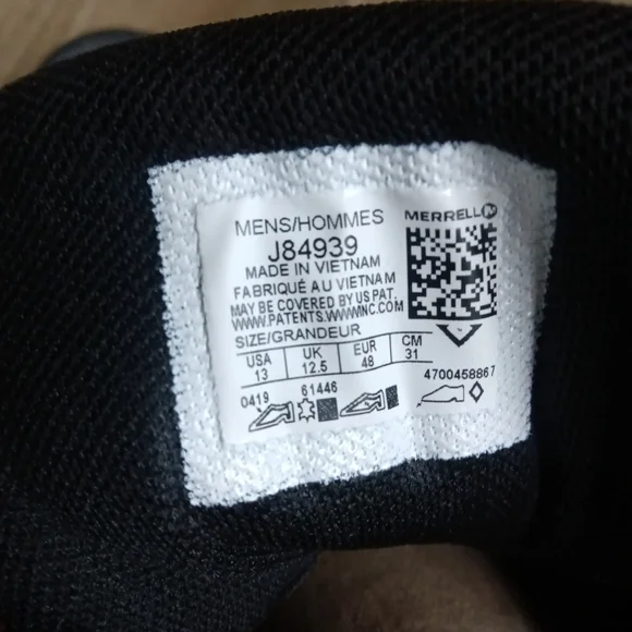 Merrell Accentor 2 Vent Mid WP Waterproof Hiking Boots Mens 13 J84939 - Picture 16 of 16